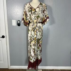 Tiny Anthropologie Floral Lace Jumpsuit Size XL